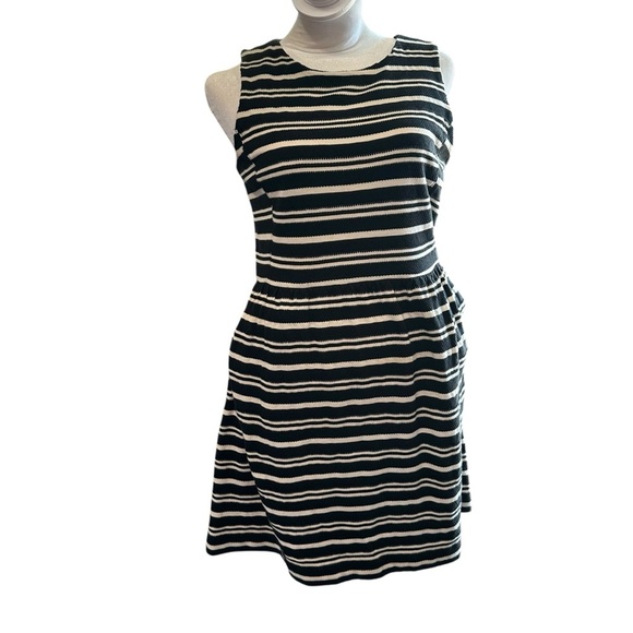 Madewell Black and White Sheath Dress - Picture 1 of 6